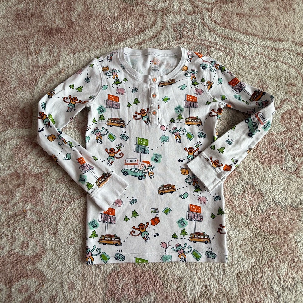 Roller Rabbit NWOT GIRLS Pajama Top